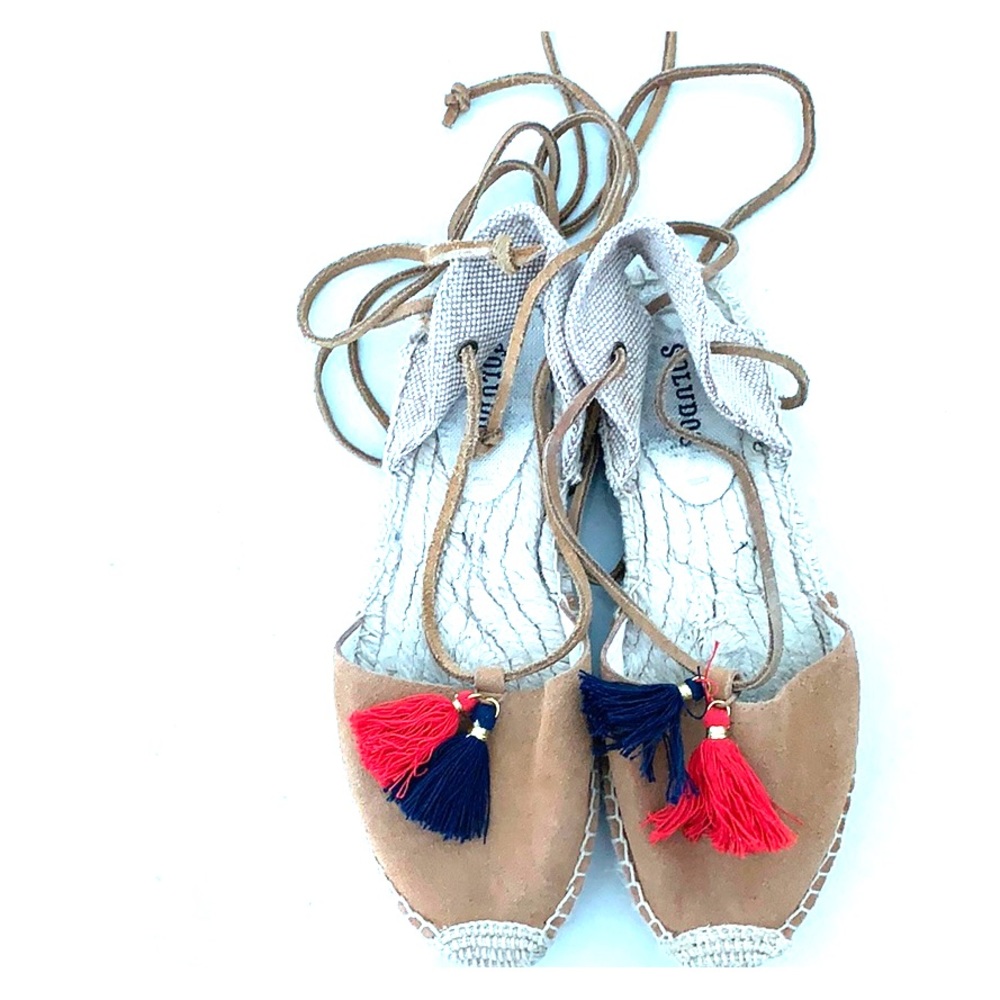 SOLUDOS espadrille camel with tassel